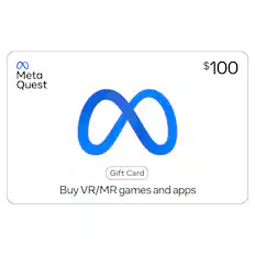 $100 Meta Quest Gift Card: Buy VR/MR games and apps.