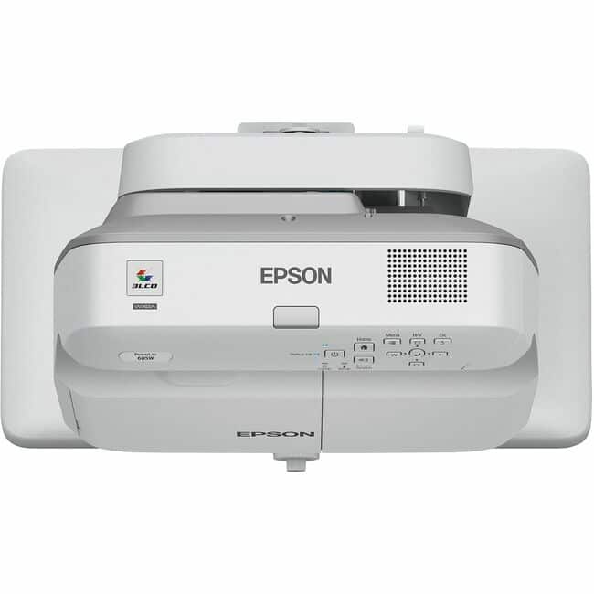 Epson - PowerLite 685W Ultra Short Throw LCD Projector - 16:10 - 1280 x 800 - Rear, Front - 5000 Hour Normal Mode - 10000 - 1.07 Billion Colors (30-bit)