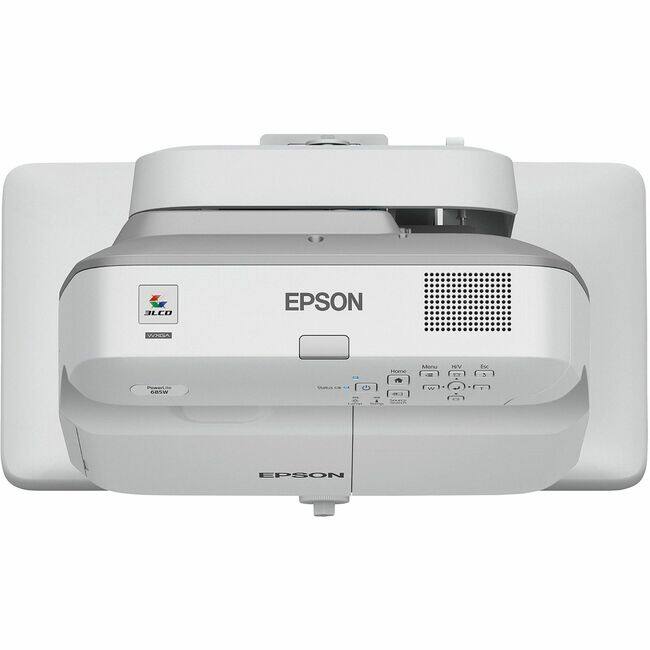 Epson Lcd Rear Epson PowerLite 685W Ultra Short Throw LCD Projector 16:10 1280 x 800 ...