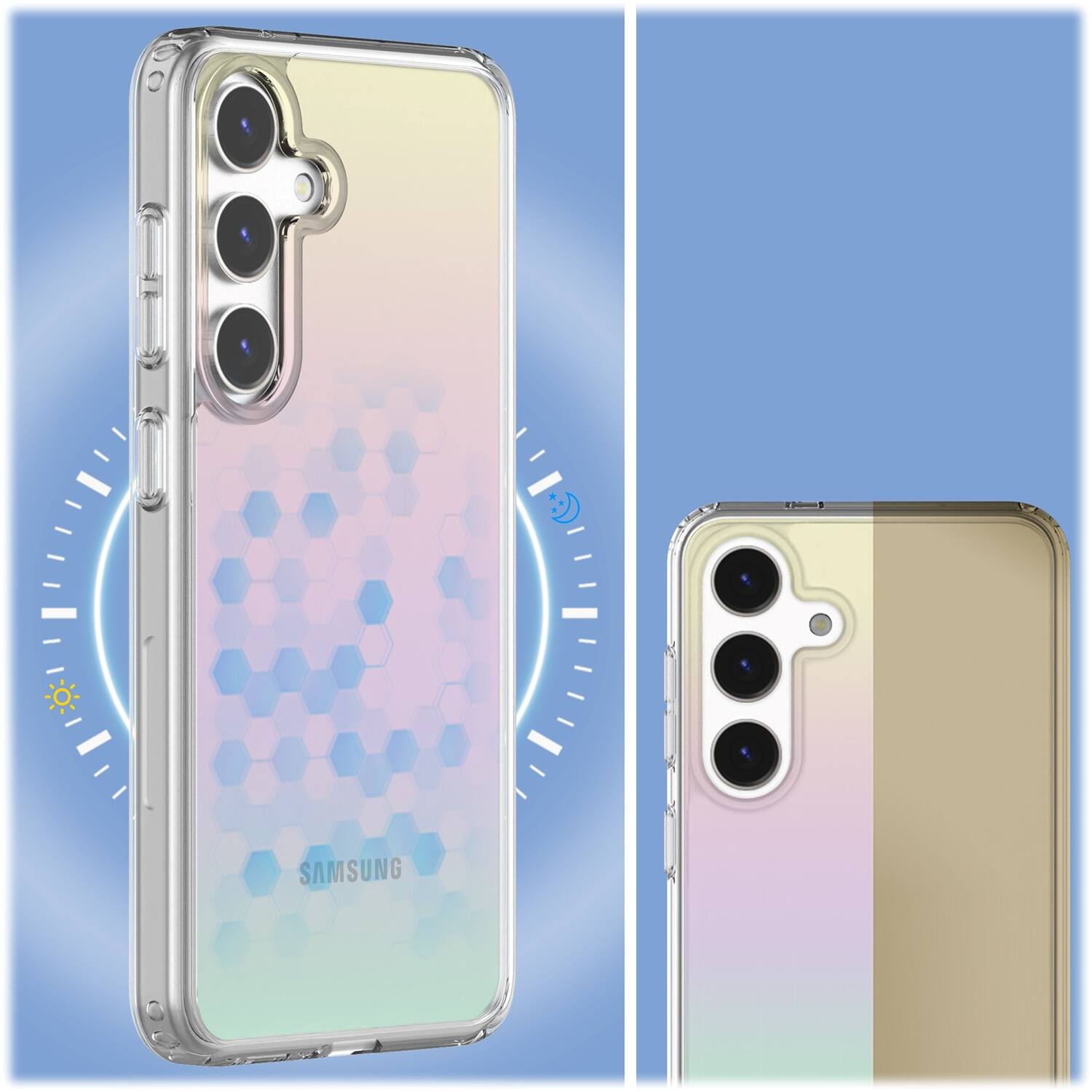 Alt View 14. SaharaCase - Inspire Series Hard Shell Case for Samsung Galaxy A35 5G - Transparent Gradient.
