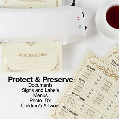 20 COFFEE MENU 06

Protect & Preserve
Documents
Signs and Labels
Menus
Photo ID's
Children's Artwork

COFFEE
ESPRESSO
COFFEE

SPECIAL DRINKS

JUICE & SMOOTHIES