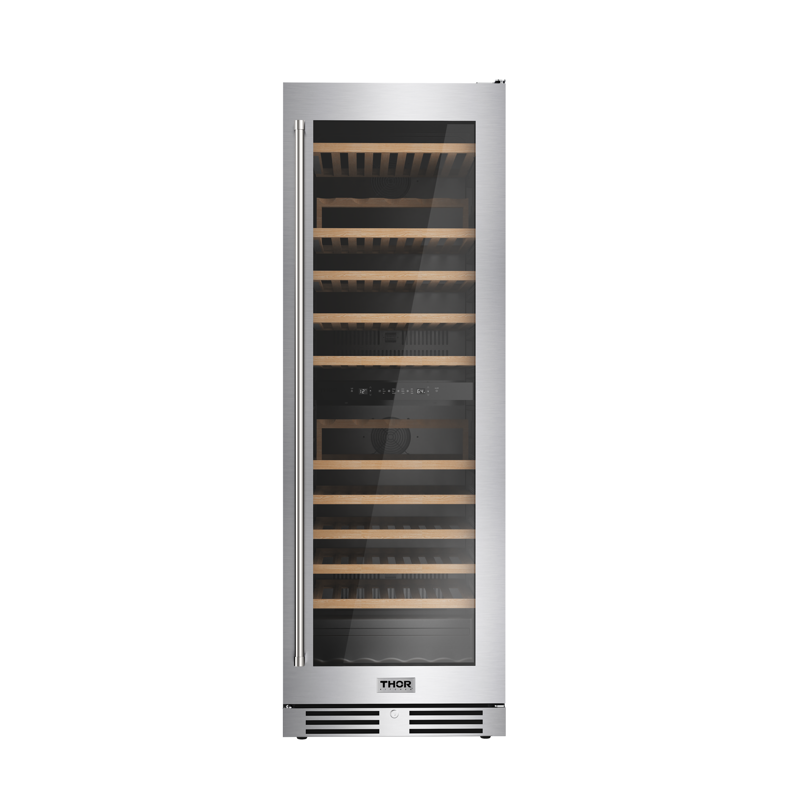 Thor Kitchen - 115 Bottle Dual Zone Wine Cellar - Stainless Steel - Front_Zoom