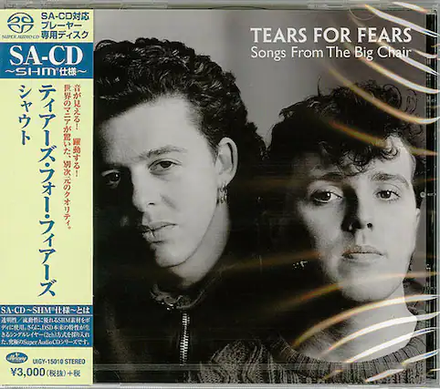 SA-CD
SUPER AUDIO CD
SA-CD
SHM
SACD
SHM DSD (2ch SuperAudioCD)
UICY-15010
STEREO
TEARS FOR FEARS
Songs From The Big Chair
¥3,000 (税抜)