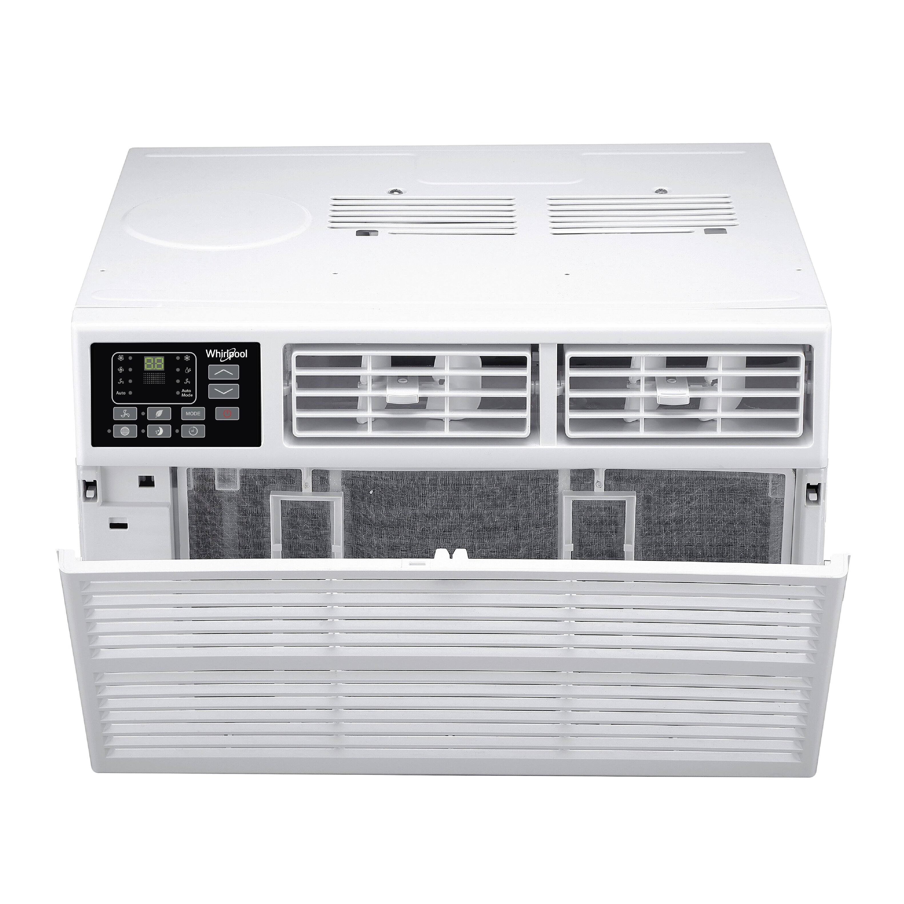 Alt View 7. Whirlpool - 1,000 Sq. Ft. 18,000 BTU 230V Window Mounted Air Conditioner with Supplemental Heat - White.