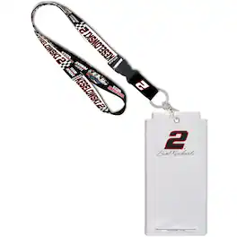 WinCraft - Brad Keselowski Name and Number Credential Holder Lanyard - Multicolor