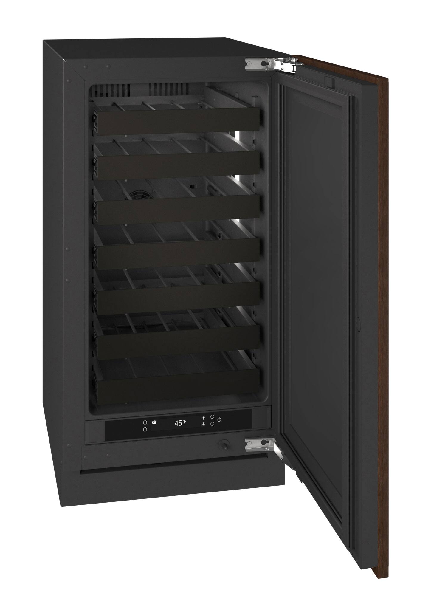 Alt View 3. U-Line - U-Line 18"W. 3.5 Cu.Ft. Built-In Wine Refrigerator-Panel Ready - Integrated Solid.