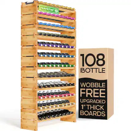 nutrichef SD 108 BOTTLE WOBBLE FREE UPGRADED 1" THICK BOARDS