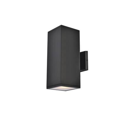 Front. Living District - Raine Outdoor Wall in black - Black.