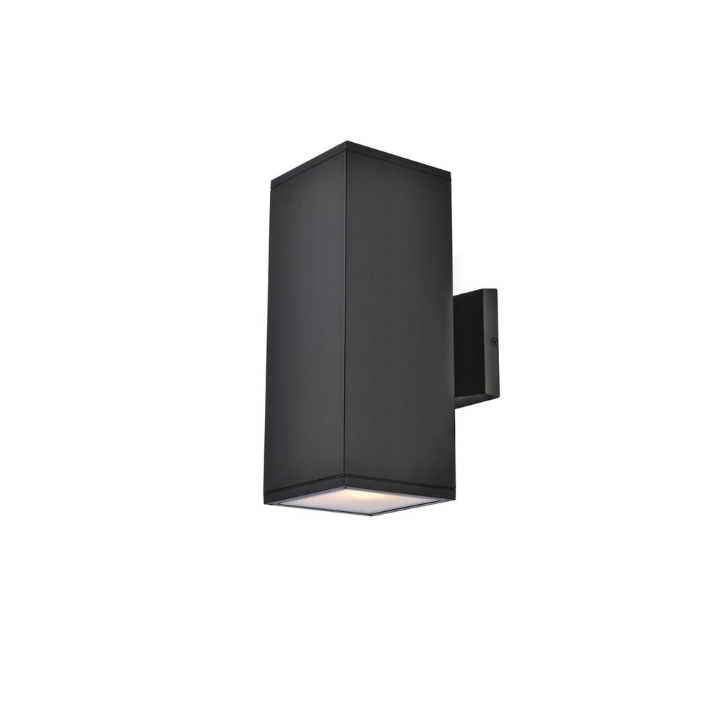 Front. Living District - Raine Outdoor Wall in black - Black.