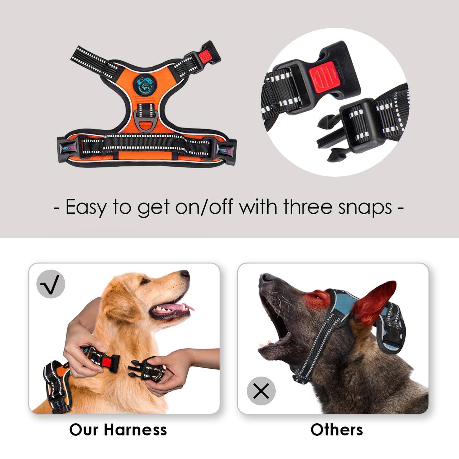 - Easy to get on/off with three snaps -

Our Harness

Others