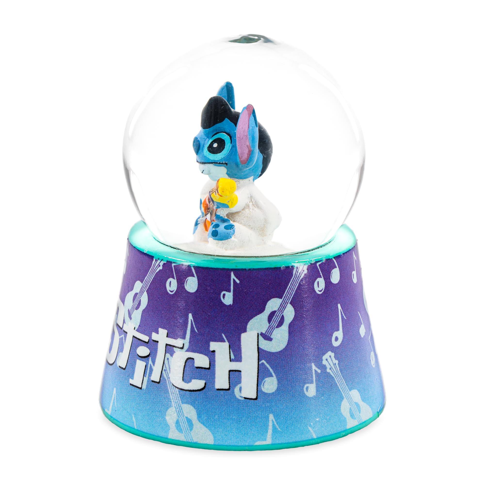 Alt View 10. Silver Buffalo - Disney Lilo & Stitch Elvis Stitch 3-Inch Mini Light-Up Snow Globe - Blue.