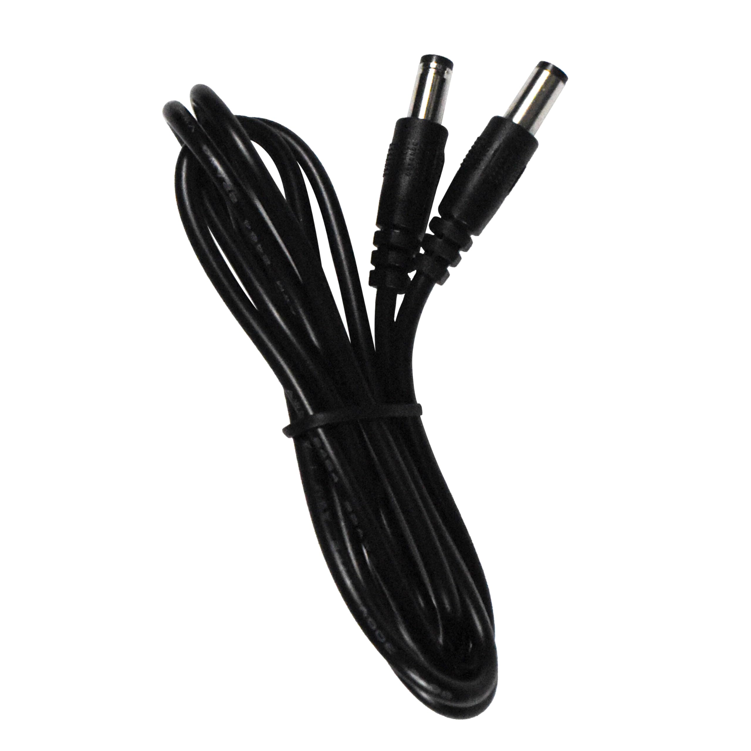 Alt View 2. HQRP - 2-Pack DC5525 to DC5521 Power Cable 1 m for Bluetti, EcoFlow, PowerOak Portable Power Stations - Black.