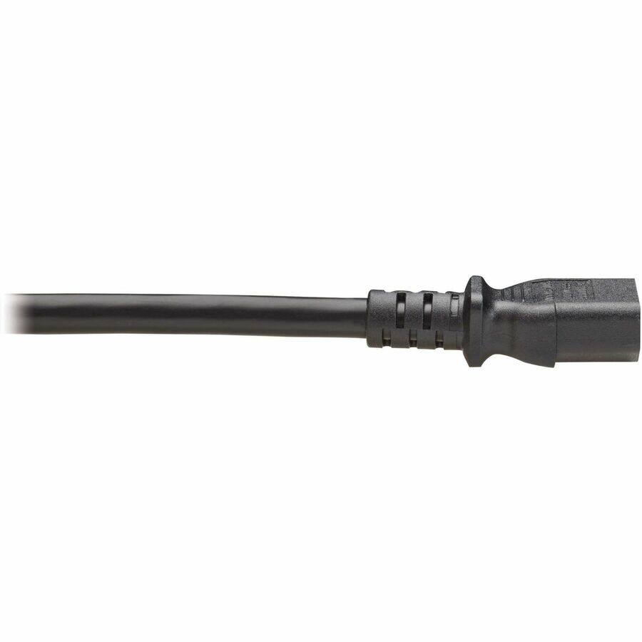 Alt View 3. Tripp Lite - Tripp Lite series P032-E02 Power Extension Cord - For Computer, Monitor, HDTV, PDU, Printer, Server, Tablet, UPS - Black.