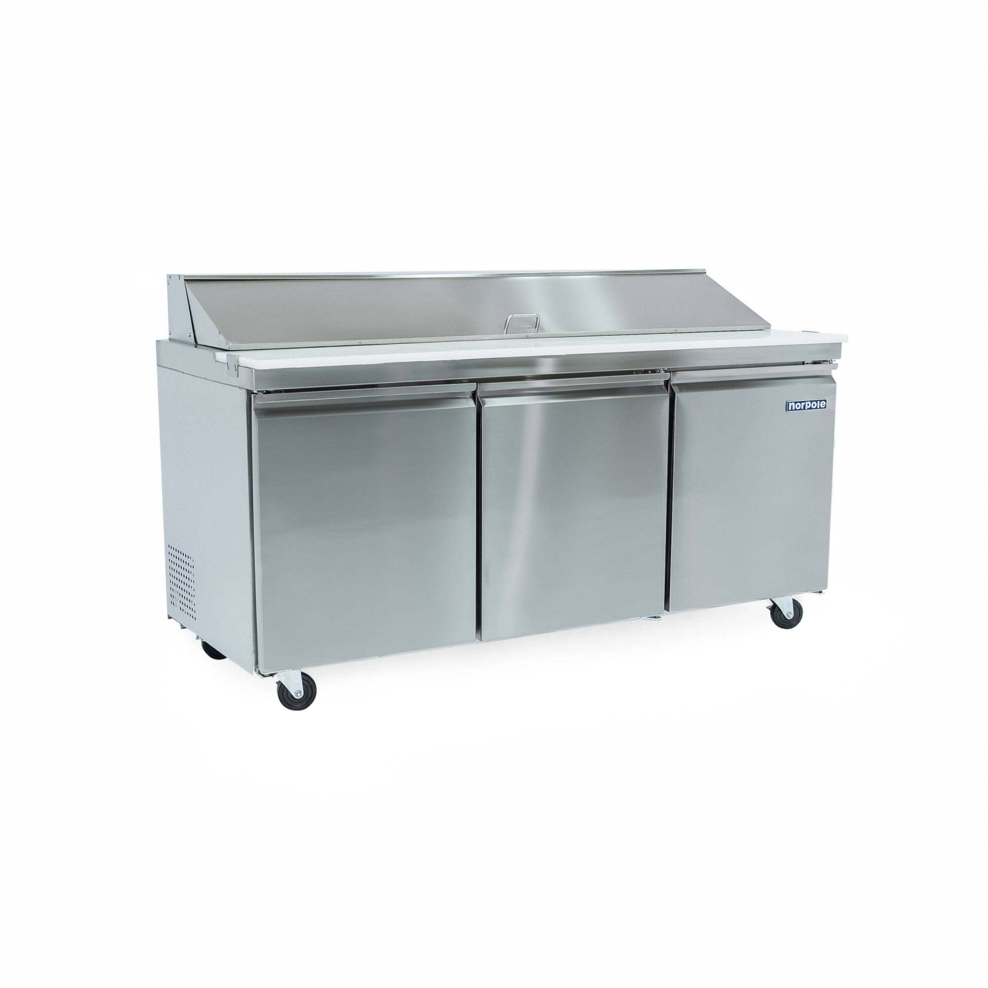 Alt View 4. Magic Chef - Commercial 18 cu. ft. Refrigerator in Stainless Steel - Stainless Steel.