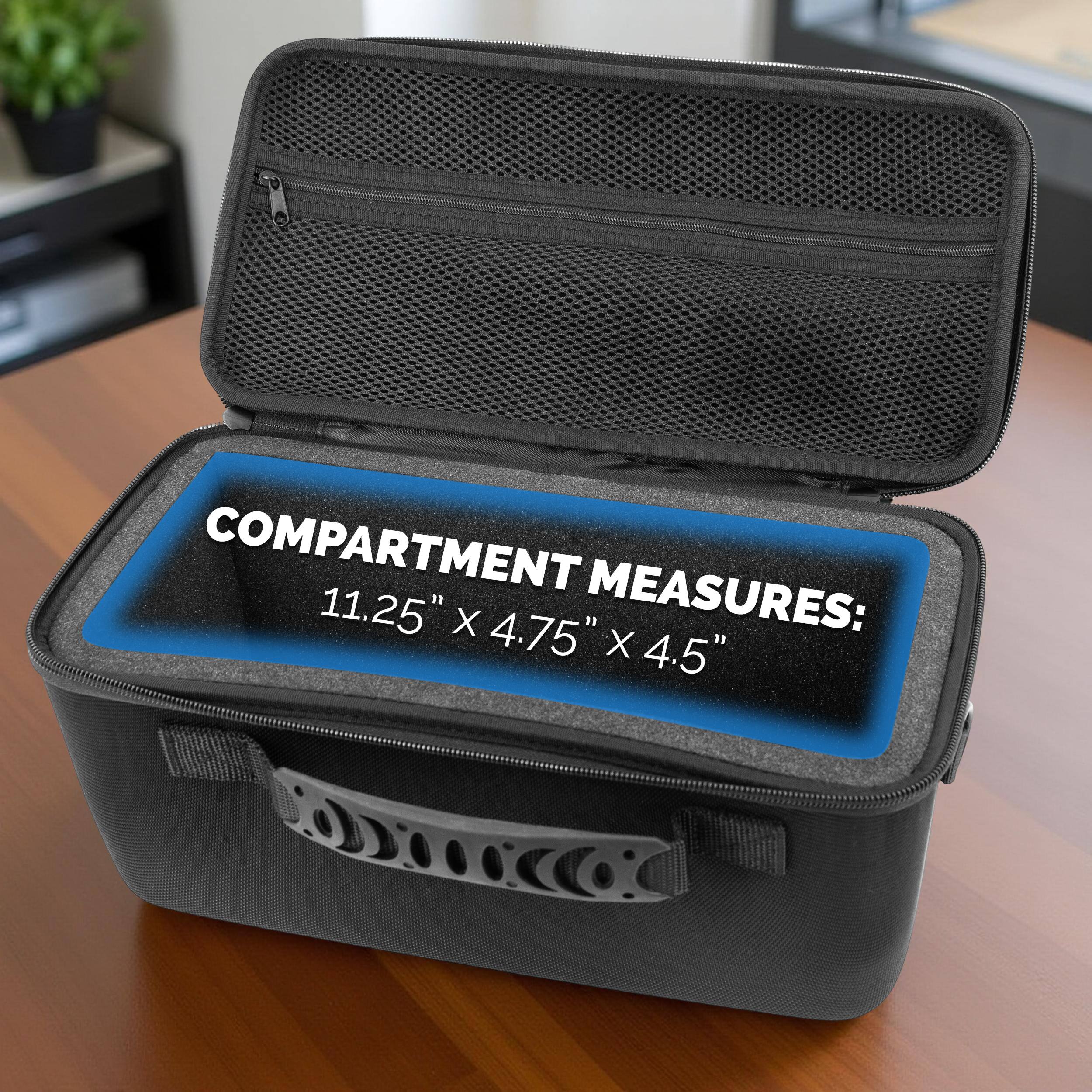 COMPARTMENT MEASURES:  
11.25" x 4.75" x 4.5"