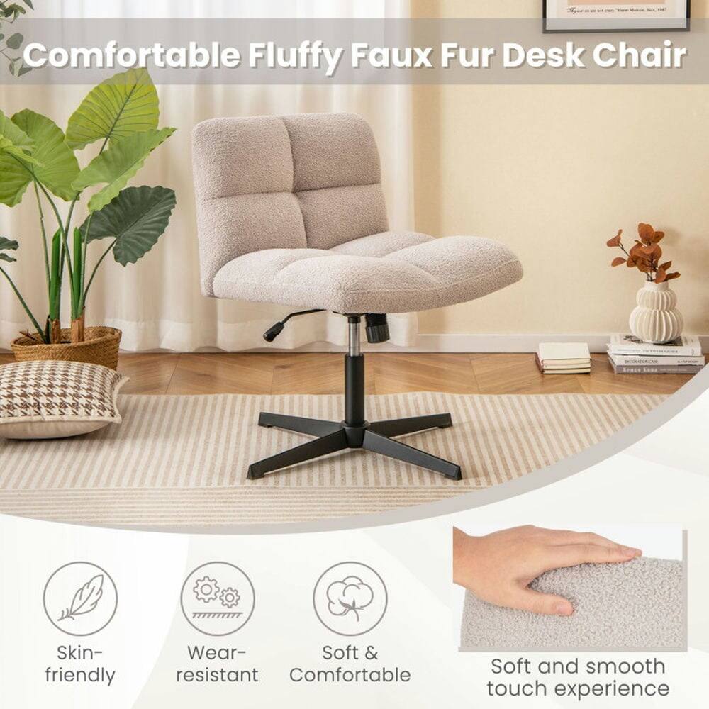 Comfortable Fluffy Faux Fur Desk Chair

- Skin-friendly
- Wear-resistant
- Soft & Comfortable
- Soft and smooth touch experience