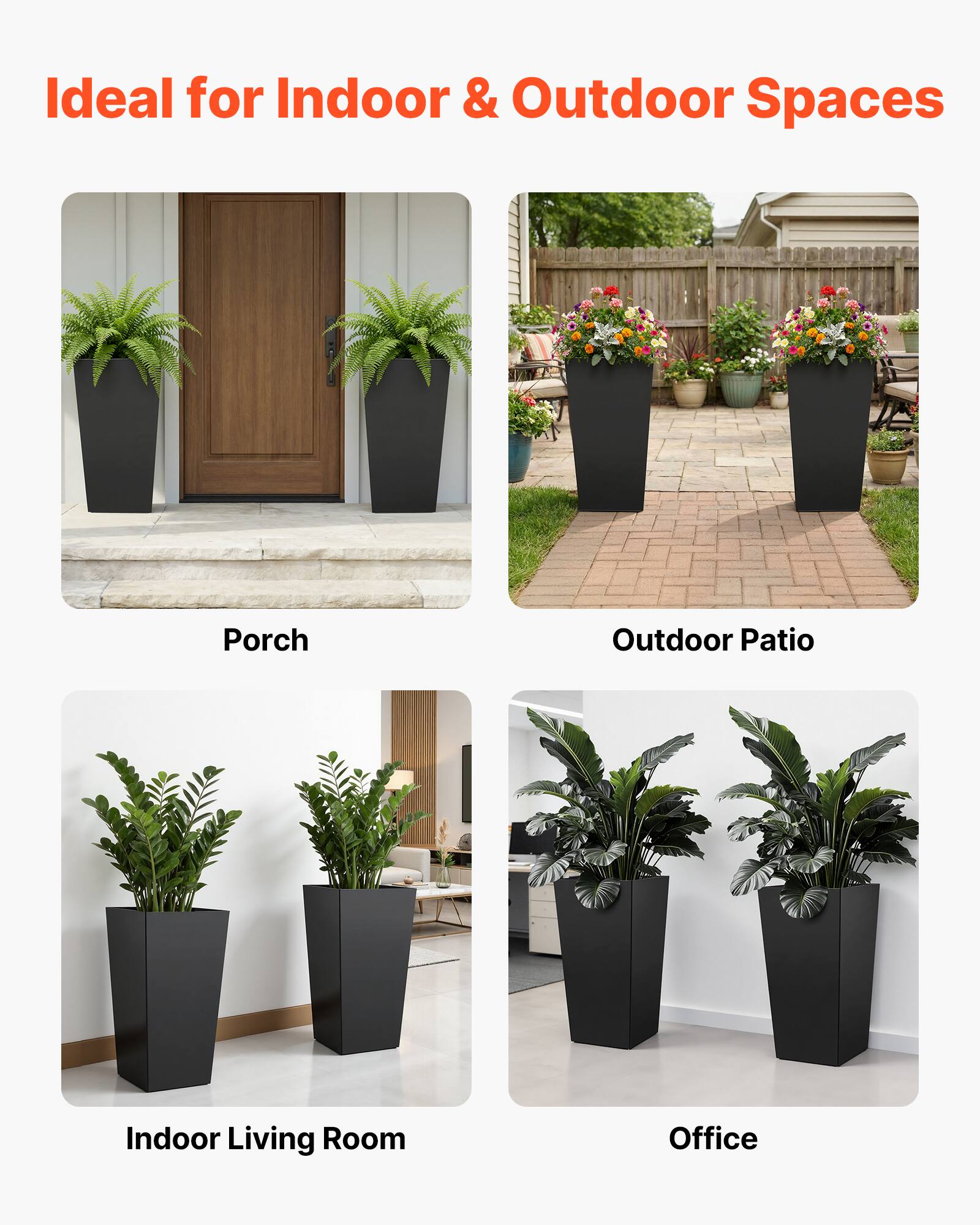 Ideal for Indoor & Outdoor Spaces

- Porch
- Outdoor Patio
- Indoor Living Room
- Office