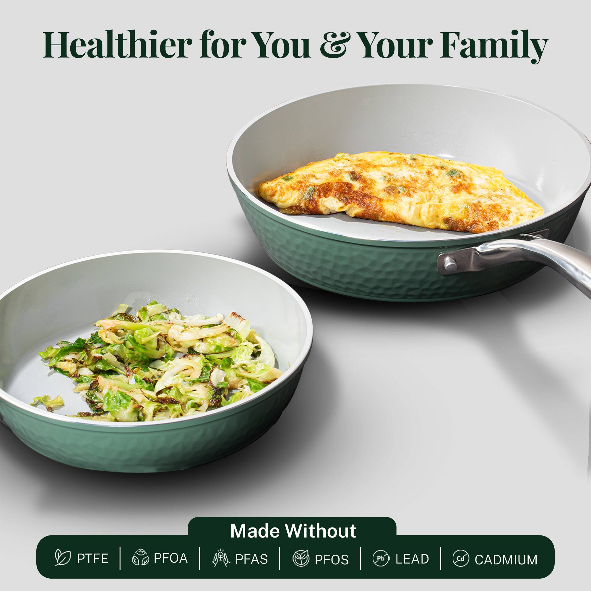 Healthier for You & Your Family Made Without PTFE PFOA PFAS | PFOS LEAD | CADMIUM