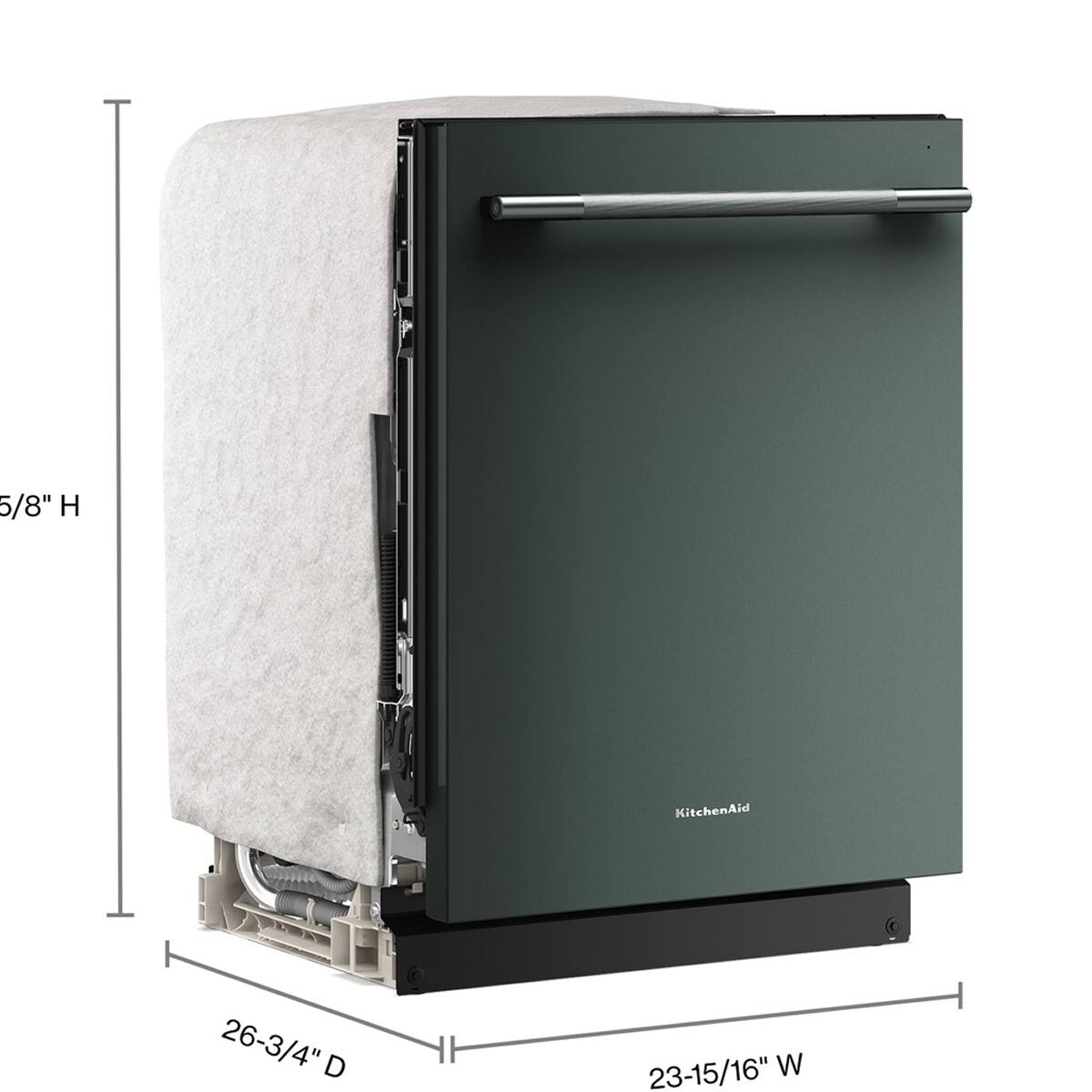 5/8" H  
26-3/4" D  
23-15/16" W