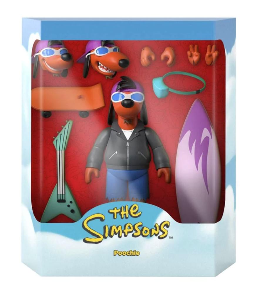当時物SIMPSONSUPERBandit7サイズ7　1/2 Super7 The Simpsons Ultimates Poochie 7 Inch Action Figure Brown