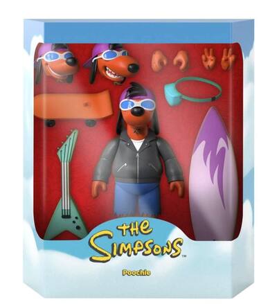 Super7 The Simpsons Ultimates Poochie 7 Inch Action Figure Brown Super7 The Simpsons Ultimates Poochie 7 Inch Action Figure Brown