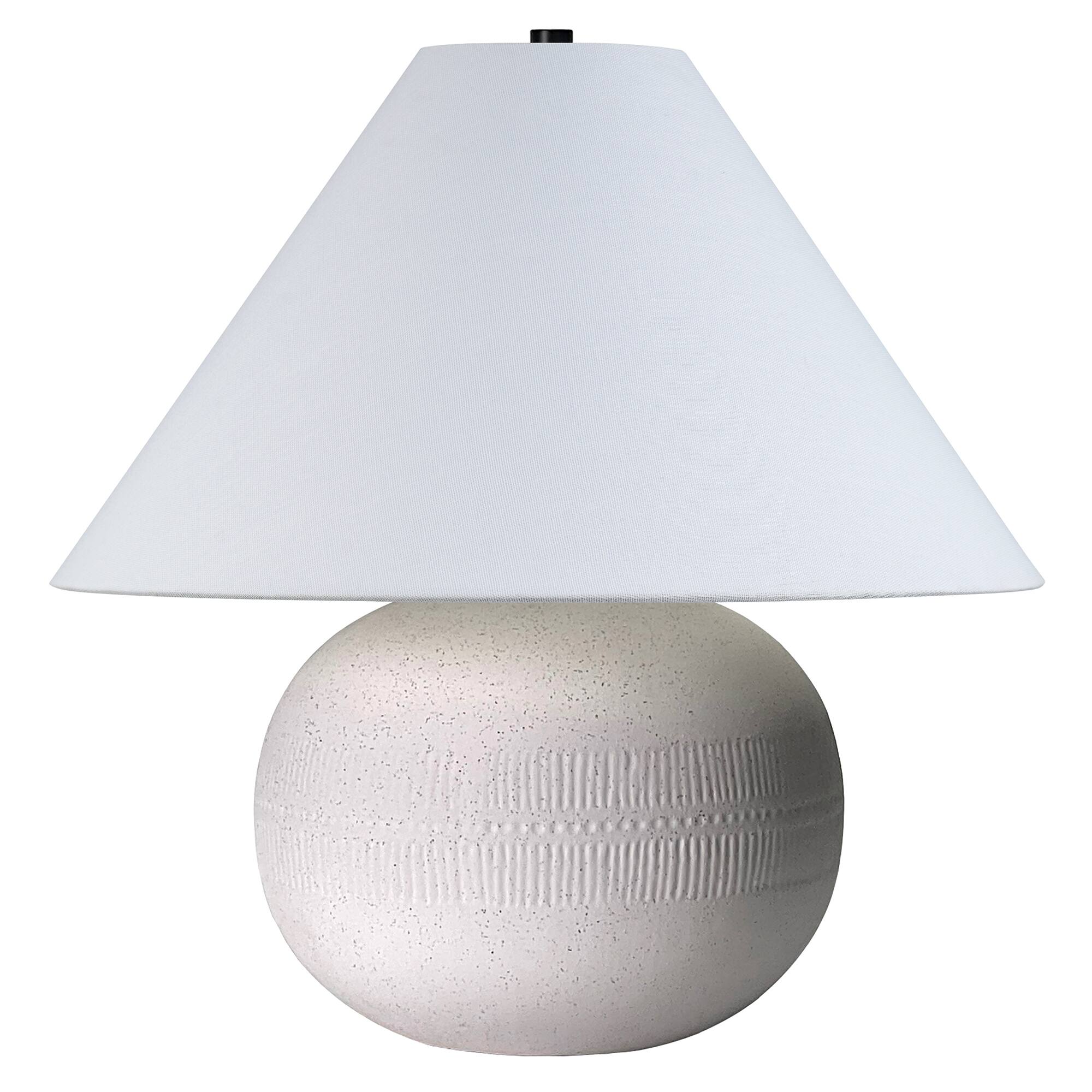 "Hudson&Canal - Willa 18"" Tall Textured Ceramic Table Lamp with Fabric Shade/White - Cream" price history on PriceWatchPro