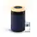 Front. Blueair - Blueair Smart Mini Restful Air Purifier with Sunrise Clock, Blue, for Bedrooms up to 607 sq ft - Midnight Blue.