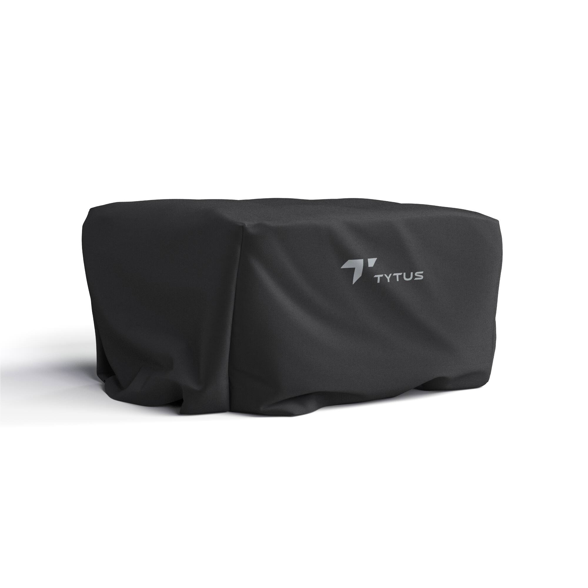 Angle. TYTUS Grills - Portable Tabletop Cover - black.