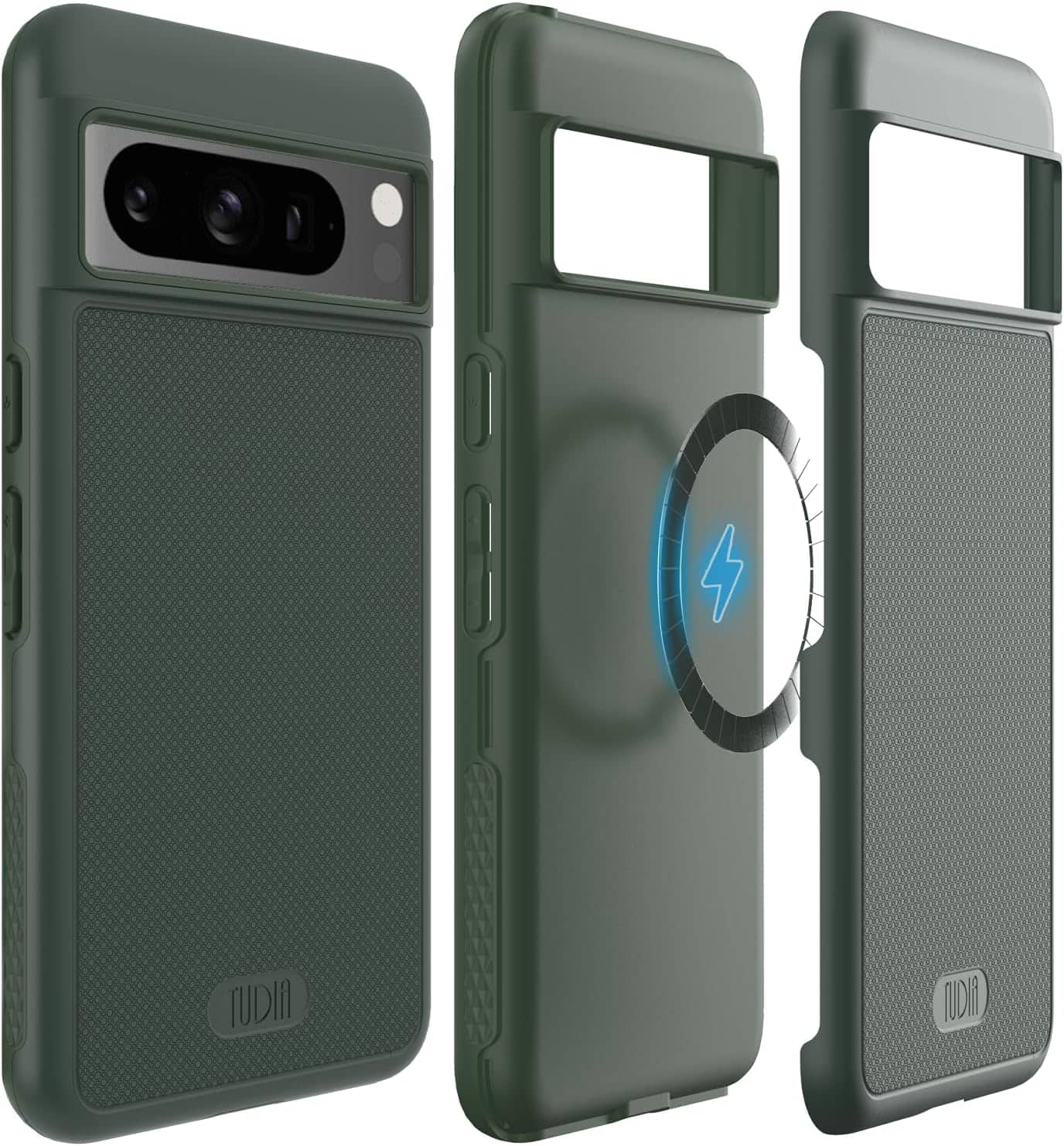 TUDIA - MergeGrip for Google Pixel 8 Pro Case 2023 Magsafe Compatible - Pine Green - Magnetic Pine Green