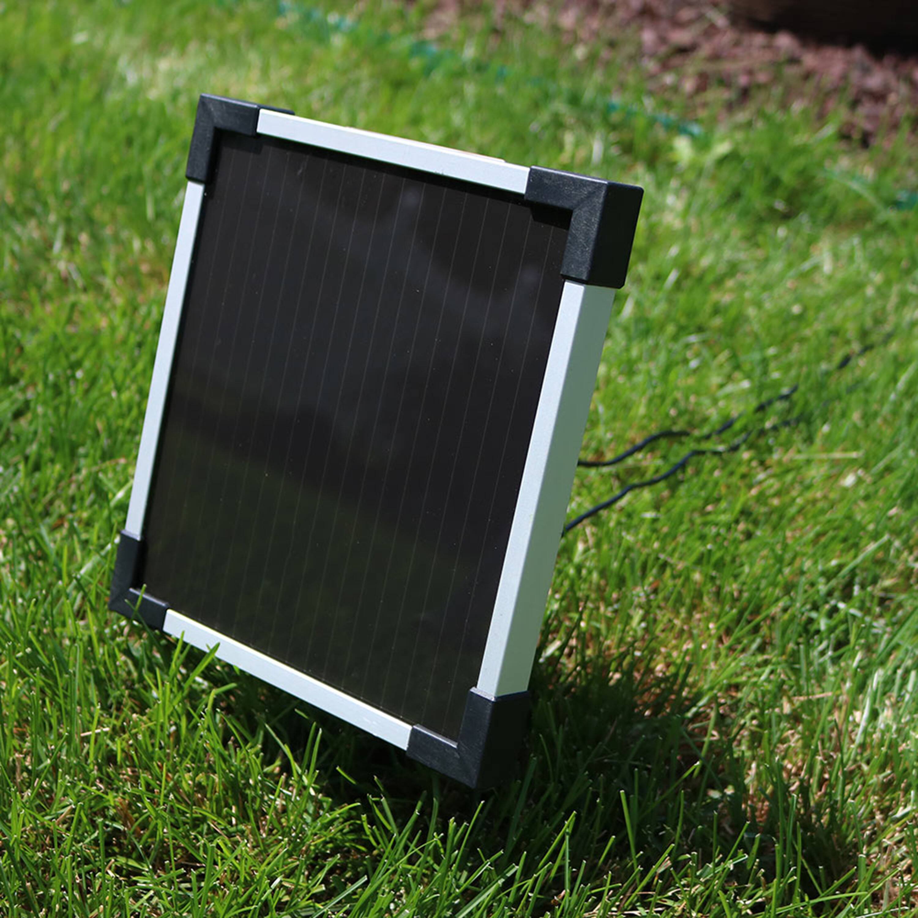 Alt View 3. Sunnydaze - Cascading Terra Bowl Solar Water Fountain with LED Lights - 30 in - Brown.