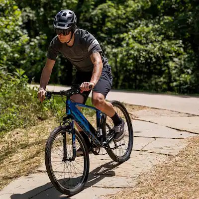 Hyper - 26" Mountain Electric Bike eBike w/ 20mph Max Speed & 20 Mile Operating Range - Universal Size - UL Approved & Certified - Blue Hyper - 26" Mountain Electric Bike eBike w/ 20mph Max Speed & 20 Mile Operating Range - Universal Size - UL Approved & Certified - Blue