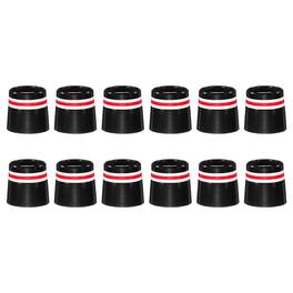 Unique Bargains - Golf Ferrules, 12.7 mm Taper Tip Shaft Iron Ferrules Durable CAP Protector, 12pcs & 0.37" - Fits Club Repair/Maintenance - Red