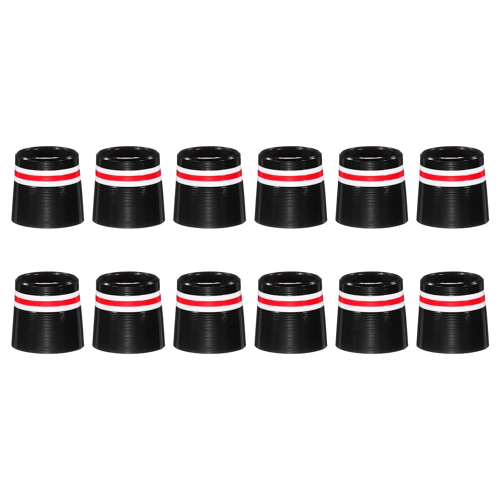Front. Unique Bargains - Golf Ferrules, 12.7 mm Taper Tip Shaft Iron Ferrules Durable CAP Protector, 12pcs & 0.37" - Fits Club Repair/Maintenance - Red.