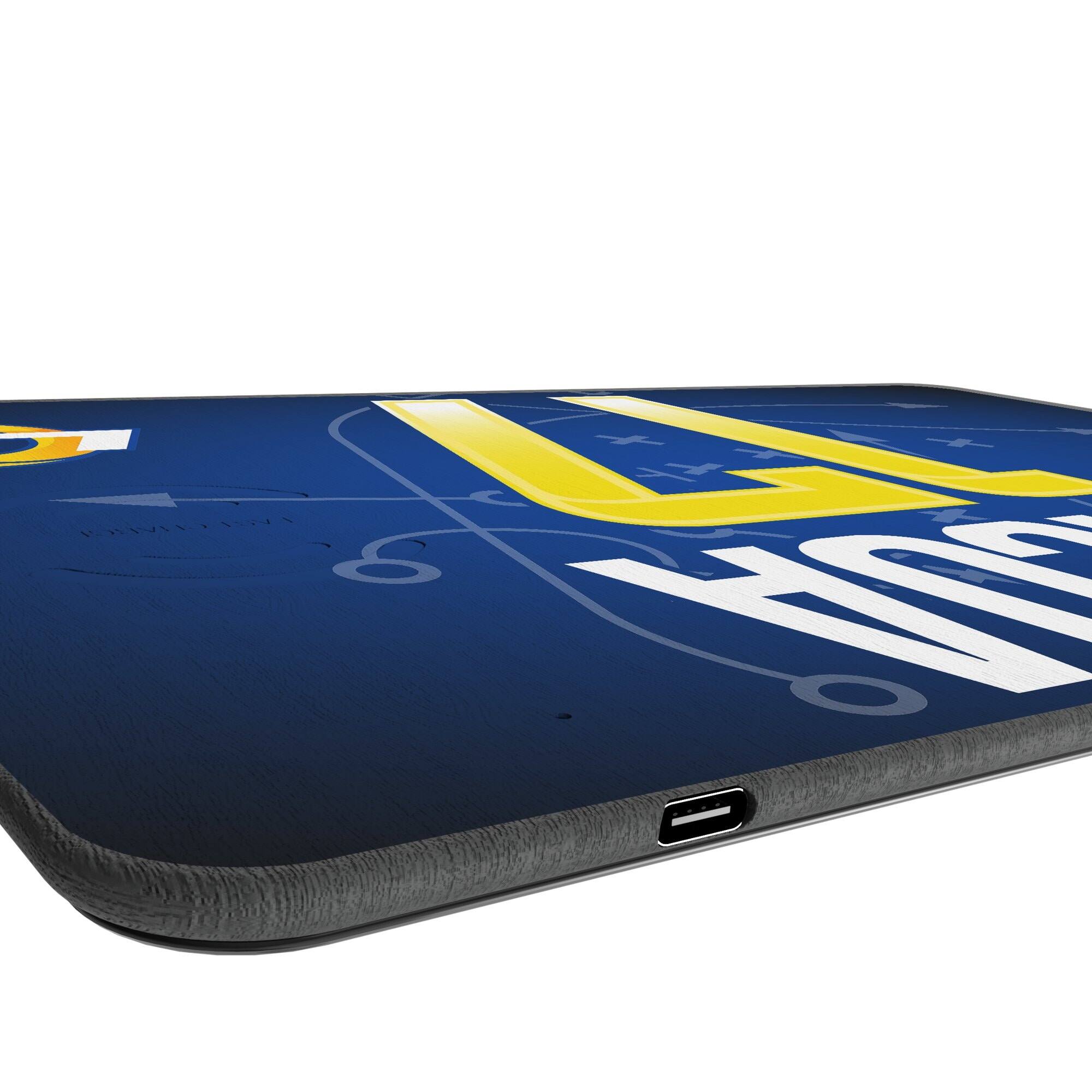 Alt View 2. Keyscaper - Puka Nacua Los Angeles Rams Wireless Charger and Mouse Pad - Black.