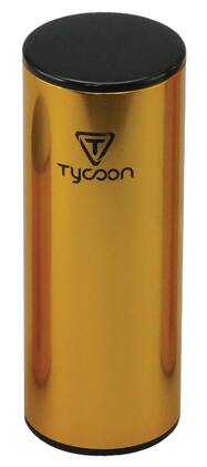 Tycoon Percussion - 5" Gold-Plated Aluminum Shaker, Lightweight, Crisp Sound for All Musical Styles, Helps Musicians Keep Time