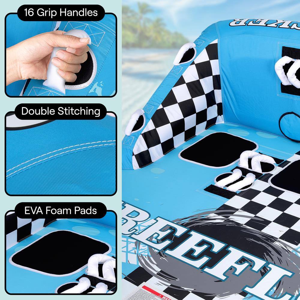 16 Grip Handles  
Double Stitching  
EVA Foam Pads