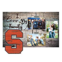 Fan Creations - Syracuse Orange 11" x 19" I Love My Family Clip Photo Frame - Multicolor