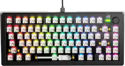 Glorious - GMMK 3 PRO 75% Barebones Wired Mechanical Linear Switch Gaming Keyboard with Hot-swappable Switches - Black - Front_Zoom