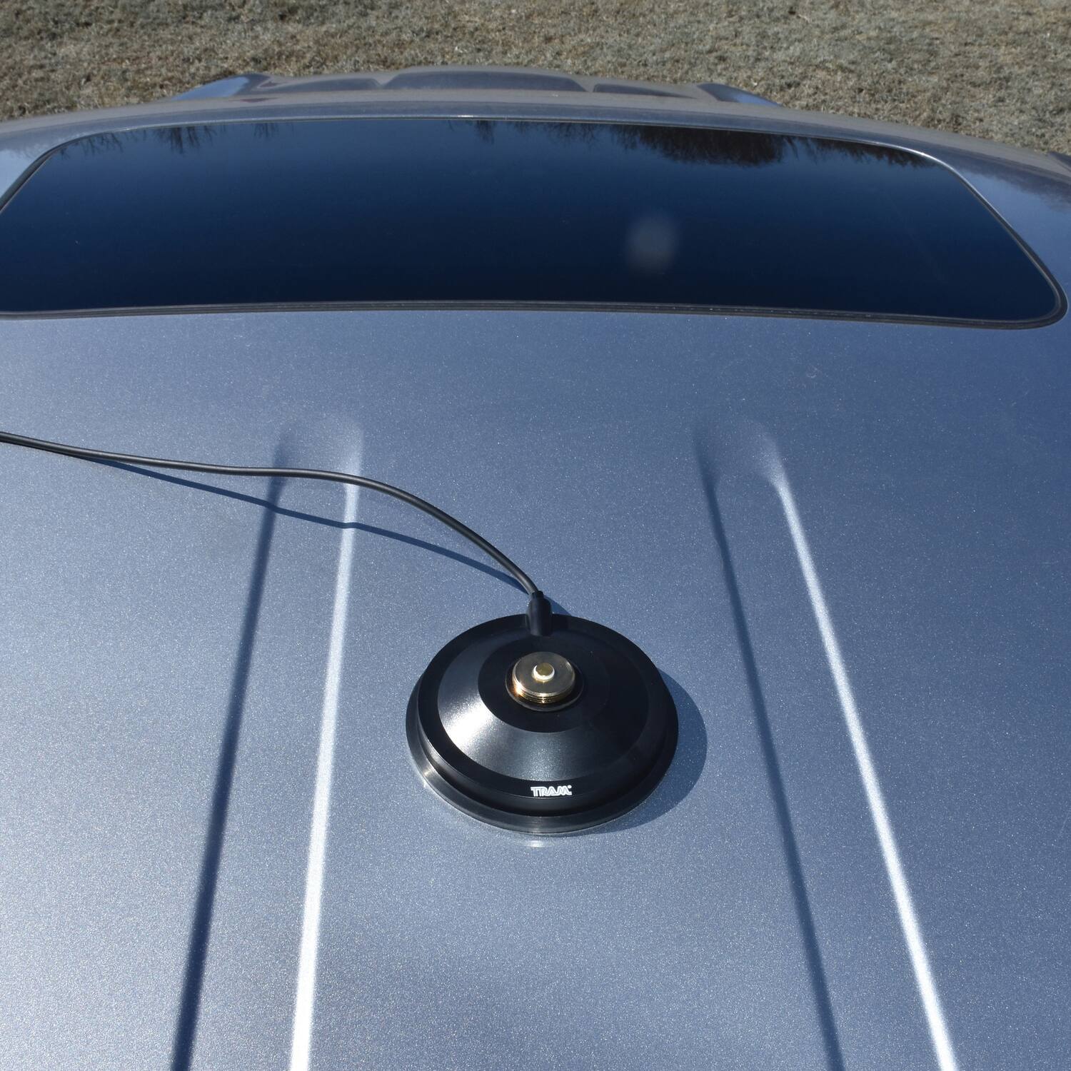 Alt View 1. Tram - Tram 1265r Nmo 5-in. Magnet With Soft Rubber Boot, 17 Ft. Cable, Pl-259 - Black.