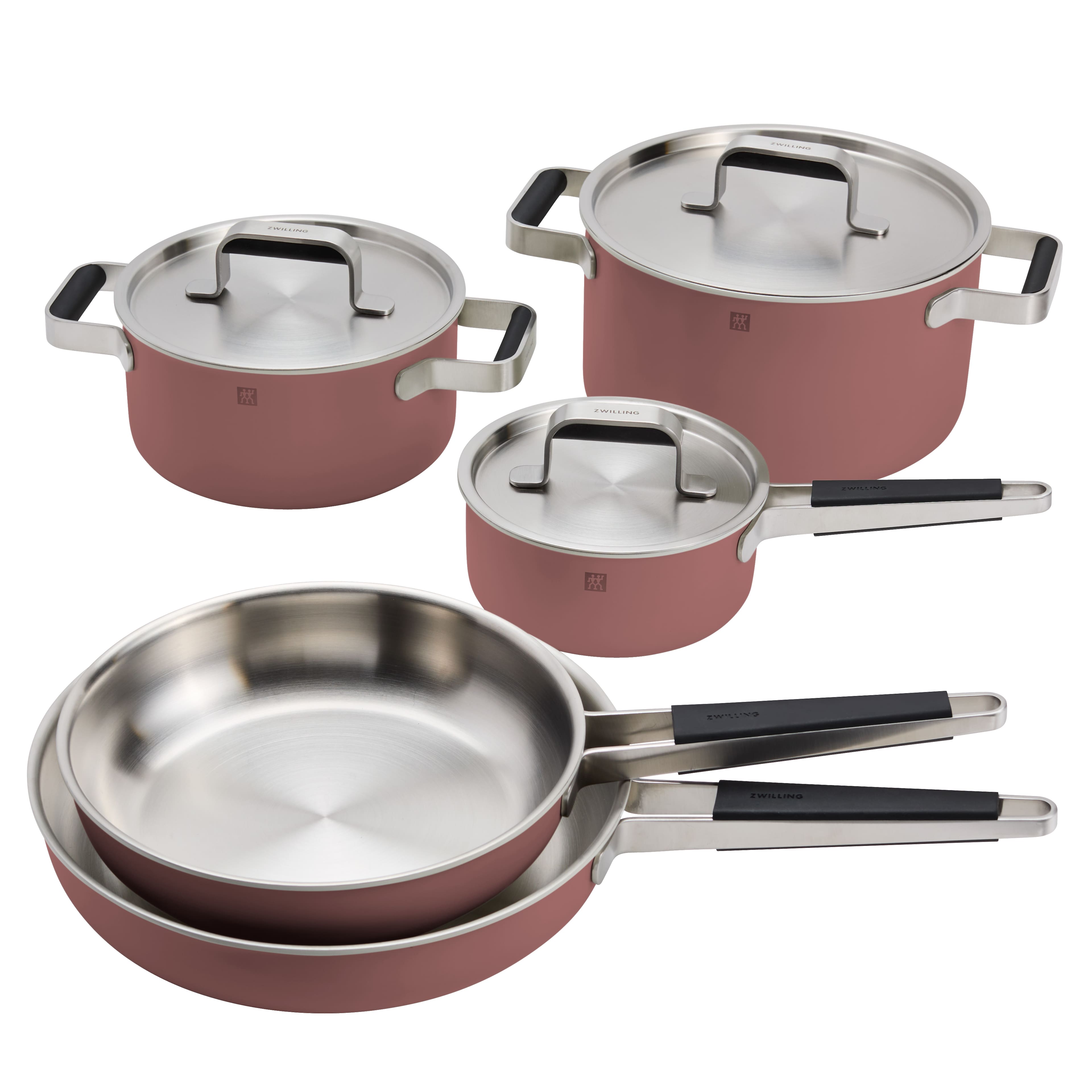 ZWILLING - Pure 8-pc Stainless Steel Cookware Set, Rose - Rose Gold