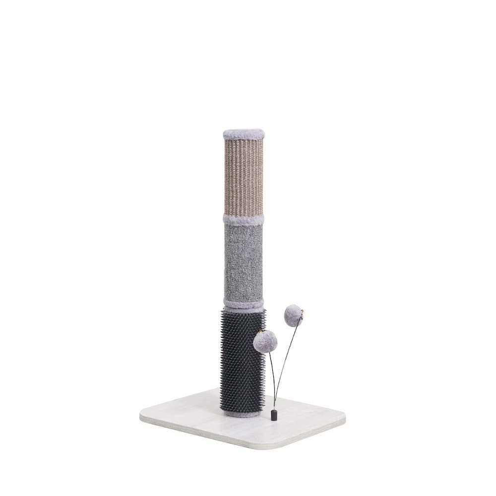 PetPals - Urbane Grey Multi-Activity Scratching Post - Gray