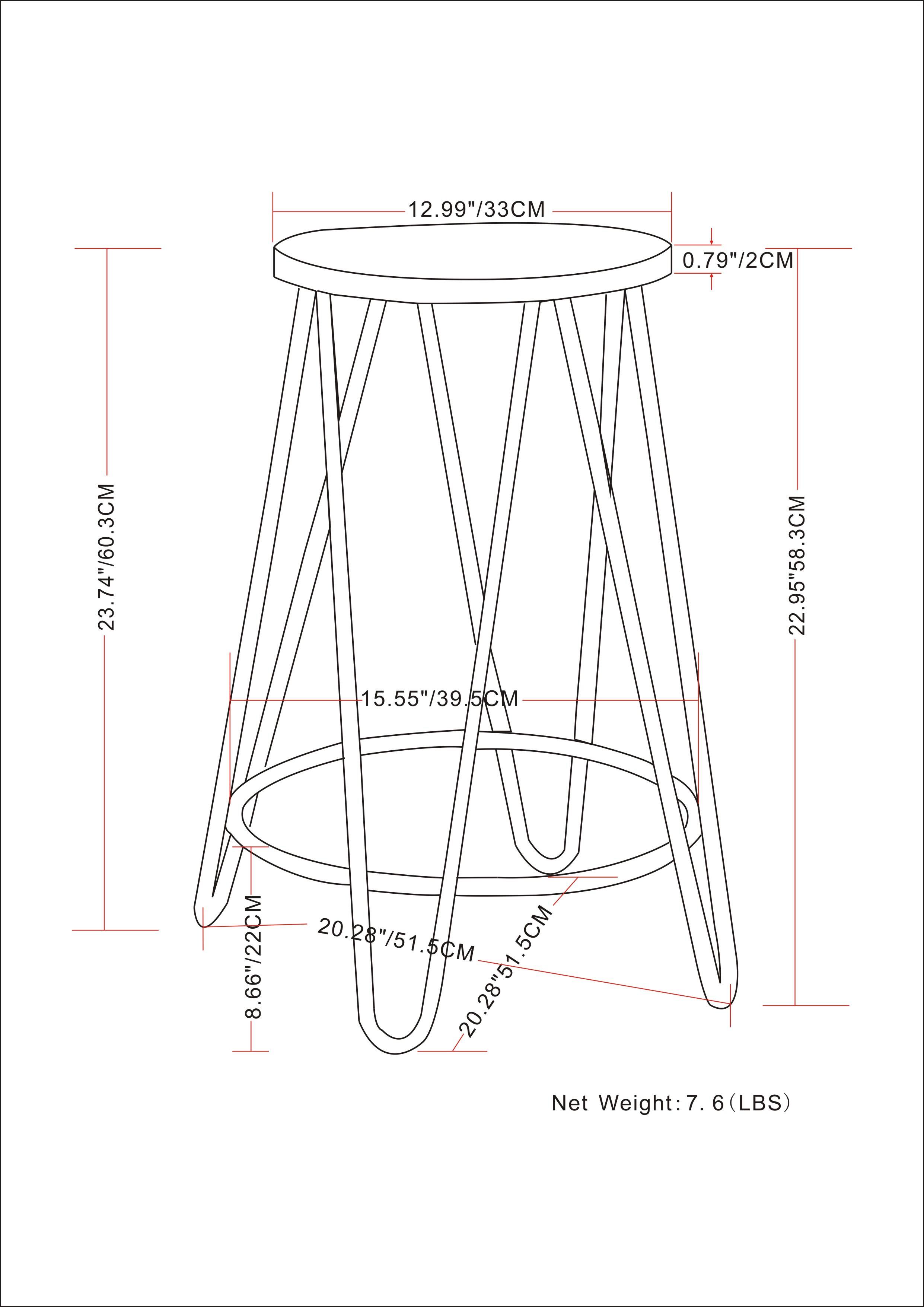 Alt View 15. Simpli Home - Simeon Metal Counter Height Stool with Wood Seat - Cocoa Brown / Black.
