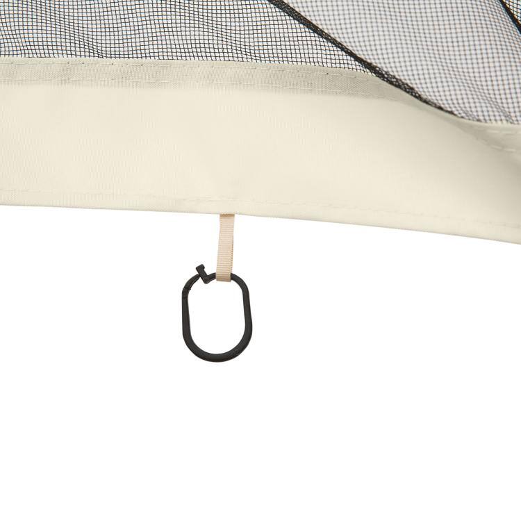 Alt View 9. PULUZ - Replacement Mesh Sidewall Netting for 9.8' x 13.1' Gazebos and Canopy Tents with Zippers, (Sidewall Only) - Cream.