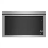 KitchenAid - 1.1 Cu. Ft. Over-the-Range Microwave with Flush Built-in Design and PrintShield Finish - Stainless Steel - Front_Zoom