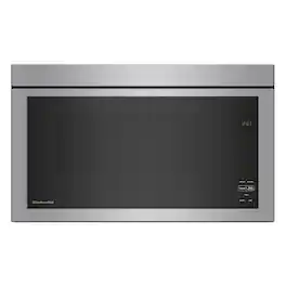 KitchenAid - 1.1 Cu. Ft. Over-the-Range Microwave with Flush Built-in Design and PrintShield Finish - Stainless Steel