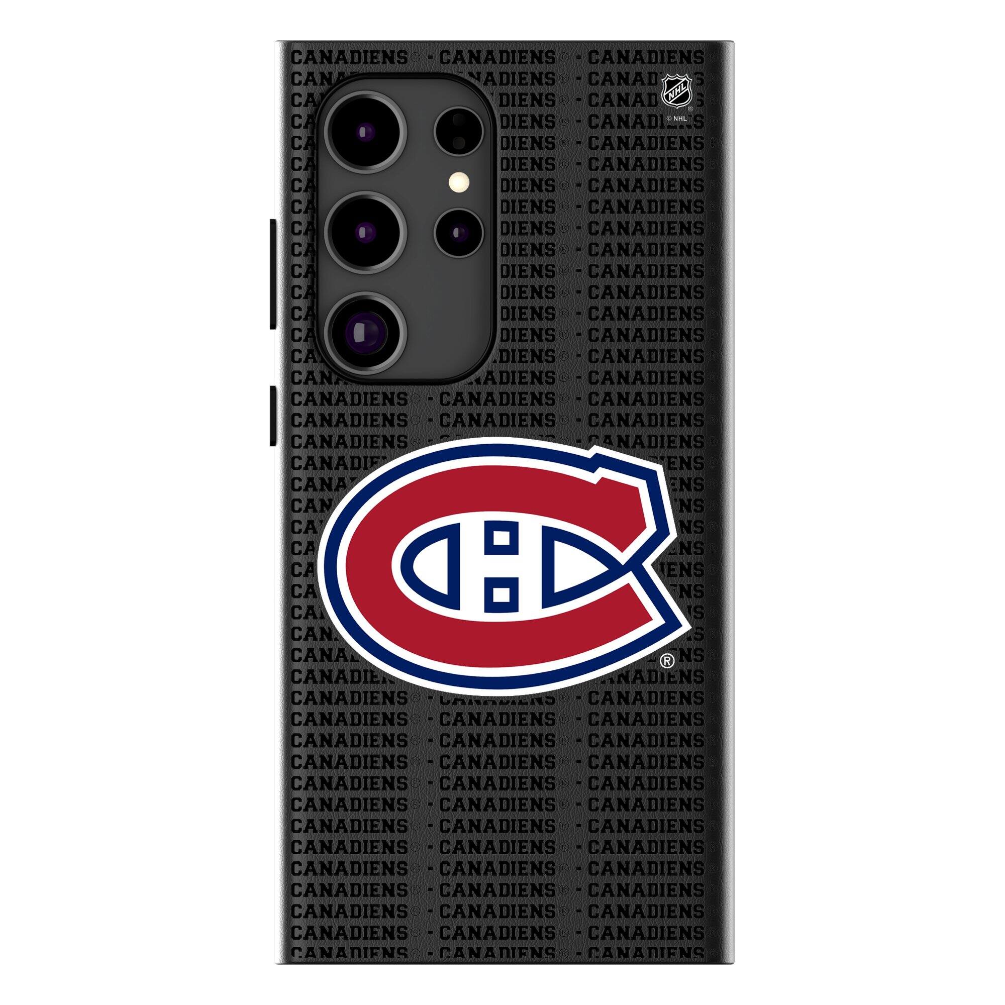 Keyscaper - NHL - Montreal Canadiens Text Backdrop Galaxy Magnetic Bump Case - S24 - Black price history on PriceWatchPro