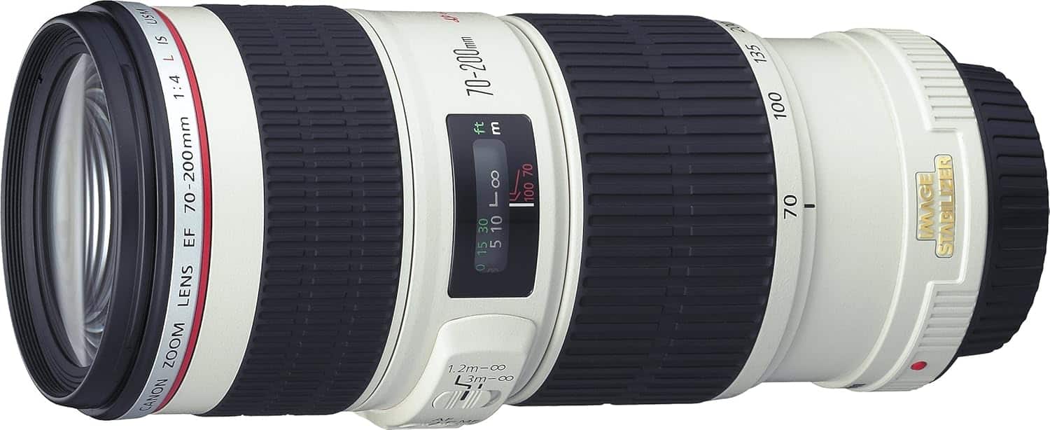 Canon - 70-200mm f/4L EF IS USM - Black