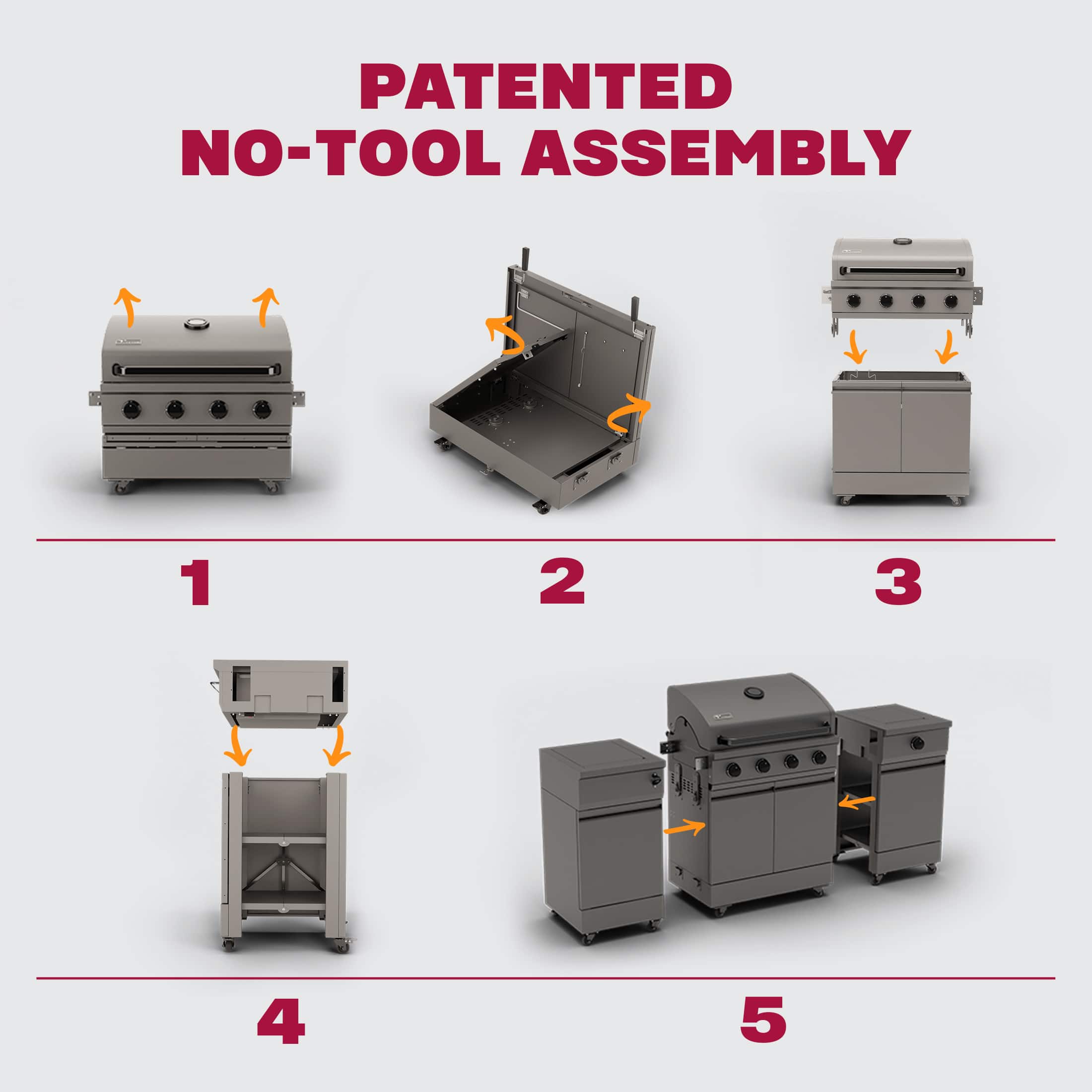 Patented No-Tool Assembly