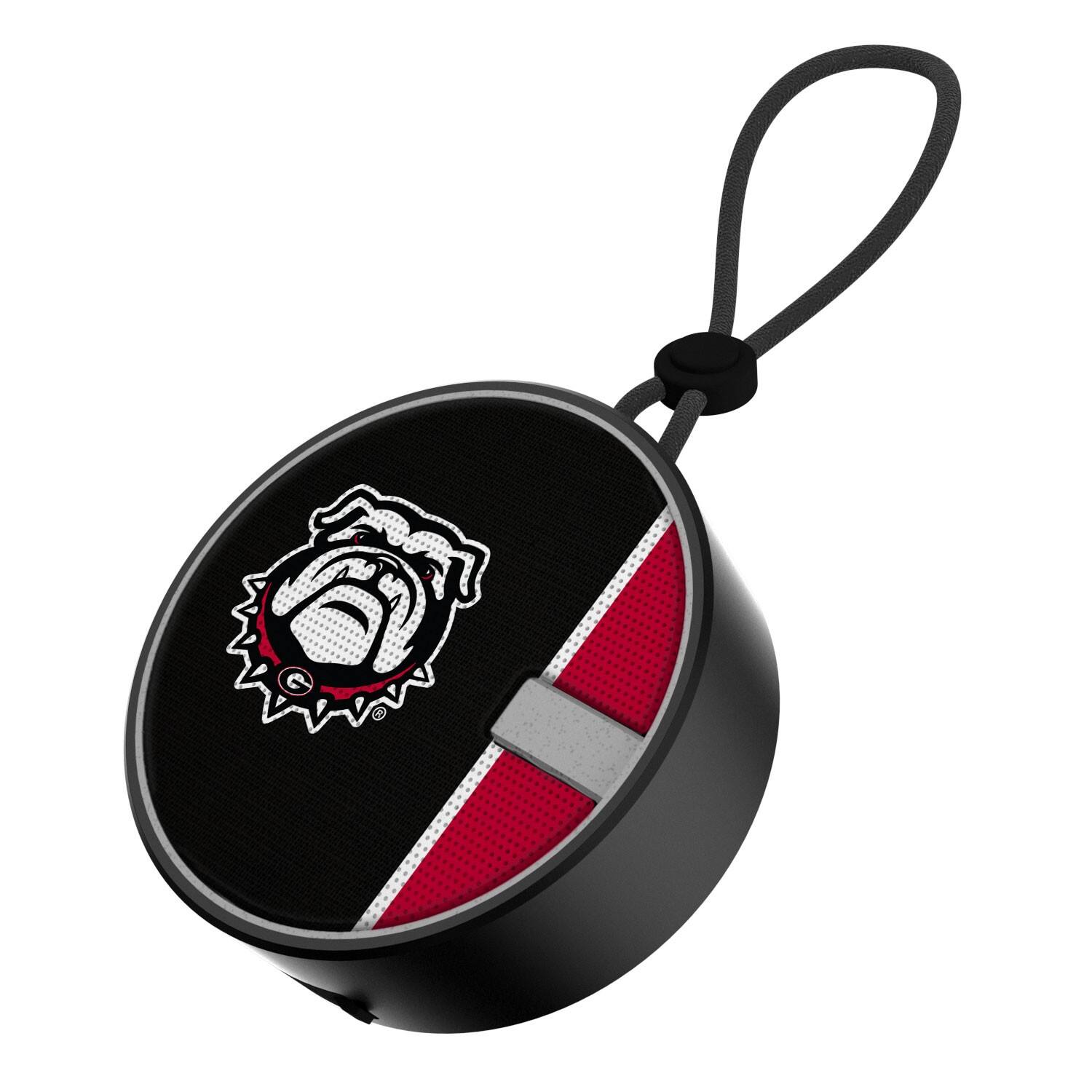 Front. Keyscaper - Georgia Bulldogs Logo Waterproof Bluetooth Speaker - Multicolor.