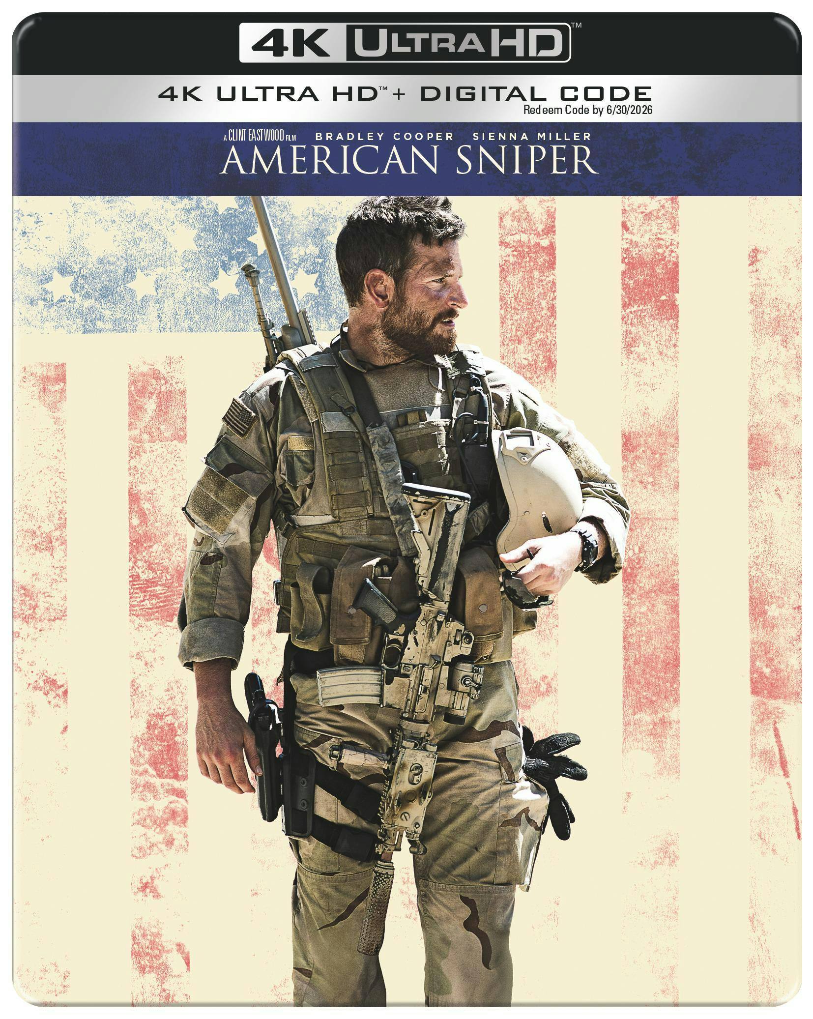 Angle. American Sniper (Steelbook)   - 4K Blu-Ray.